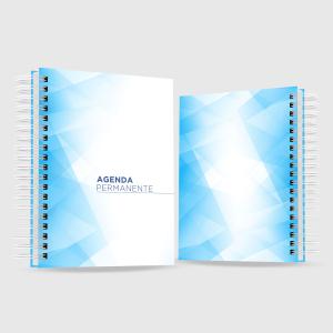 Agenda Permanente Capa dura 15x21cm Miolo em Offset 75g 1x1 cor   