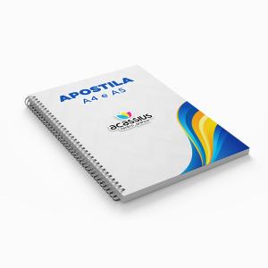 Apostilas Sulfite 75g A4 PB ou Colorida  Espiral ou Wire-o 