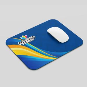 Mouse Pad Personalizado Tecido poliéster com base emborrachada 21,5x18 cm 4 cores sublimado   