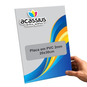 Placa em PVC 2mm 20x30cm      