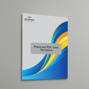Placa em PVC 2mm 70x100cm      