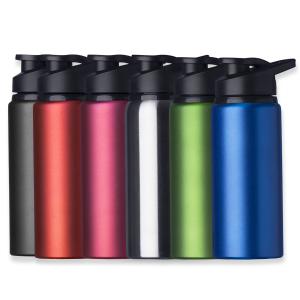 Squeeze Alumínio 650ml Personalizado Alumínio (não é térmico) 9x21 cm Gravação a laser só 1 lado   